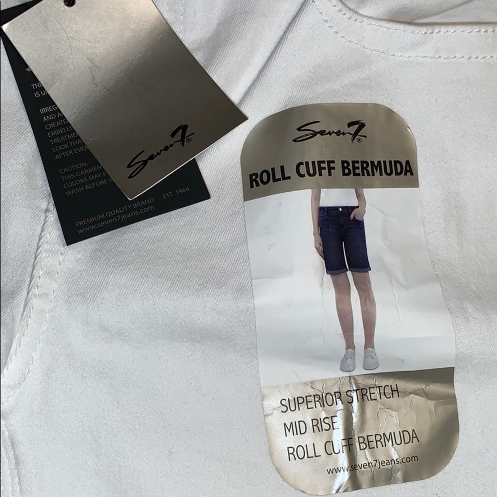 🆕NWT⭐️SEVEN7⭐️Bermuda SHORTS w/Roll Cuff💕 - Picture 7 of 8